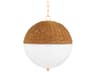 Mitzi Summer 1-Light Aged Brass Glass Globe Pendant