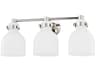 Mitzi Elli 3-Light Polished Nickel Glass Vanity Light