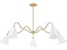 Mitzi Onda 5-Light Aged Brass Chandelier