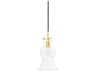 Mitzi Mirabel 1-Light Aged Brass Glass Mini Pendant