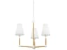 Mitzi Mariana 3-Light Textured White Candelabra Chandelier