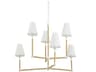 Mitzi Mariana 6-Light Textured White Candelabra Chandelier