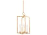 Mitzi Adelaide 4-Light Vintage Gold Leaf Geometric Mini Pendant