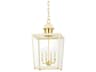 Mitzi June 4-Light Aged Brass White Glass Candelabra Lantern Chandelier