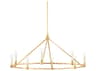 Mitzi Josephine 8-Light Vintage Gold Leaf Candelabra Chandelier