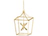 Mitzi Kendall 6-Light Vintage Gold Leaf Pendant