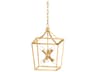 Mitzi Kendall 6-Light Vintage Gold Leaf Mini Pendant