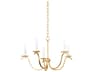 Mitzi Jaclin 5-Light Gold Leaf Candelabra Chandelier