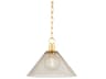 Mitzi Anniebee 1-Light Aged Brass Pendant