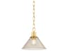Mitzi Anniebee 1-Light Aged Brass Mini Pendant