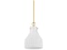 Mitzi Corinthia 1-Light Aged Brass Mini Pendant