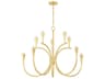 Mitzi Aviana 10-Light Aged Brass Geometric Chandelier