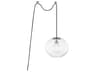 Mitzi Margot 1-Light Polished Nickel Glass Globe Pendant