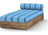 MamaGreen Aiko Teak Cushion Outdoor Patio Chaise Lounge