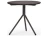 MamaGreen Bono Aluminum Grey Round HPL Outdoor End Table