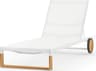 MamaGreen Ekka Teak Sling Patio Chaise Lounge