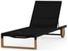 MamaGreen Ekka Quick Ship Teak Sling Outdoor Chaise Lounge