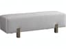 Mr. & Mrs. Howard Platform Gray Upholstered Accent Bench