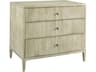Mr. & Mrs. Howard The Reedy 3Drawers Beige Ash Wood Nightstand