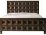 Mr. & Mrs. Howard Vice Brown Walnut Wood King Panel Bed
