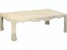Mr. & Mrs. Howard Chow Rectangular Wood Washed Linen Coffee Table