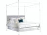 Mr. & Mrs. Howard Tuscan Chalky White Upholstered King Poster Bed