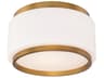 Modern Forms Preston 1-Light Aged Brass Drum Flush Mount