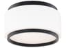 Modern Forms Preston 1-Light Black Drum Flush Mount