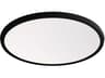 Modern Forms Argo 1-Light Black LED Round Flush Mount