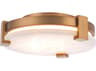 Modern Forms Catalonia 1-Light Aged Brass LED Round Flush Mount