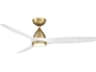 Modern Forms Skylark Soft Brass / Matte White 54" Ceiling Fan
