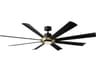 Modern Forms Aura Soft Brass / Matte Black 72" Ceiling Fan