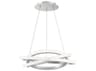 Modern Forms Veloce 3-Light Titanium Silver LED Pendant