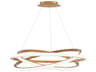 Modern Forms Veloce 3-Light Aged Brass Pendant