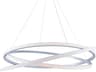 Modern Forms Veloce 3-Light Titanium Silver LED Pendant