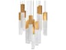 Modern Forms Cinema 15-Light Aged Brass Linear Pendant