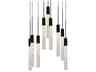 Modern Forms Magic 9-Light Black Crystal LED Cylinder Pendant