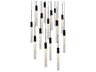 Modern Forms Magic 15-Light Black Crystal LED Cylinder Pendant