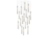 Modern Forms Magic 15-Light Polished Nickel Crystal LED Cylinder Pendant