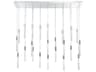 Modern Forms Magic 23-Light Polished Nickel Crystal LED Cylinder Linear Island Pendant