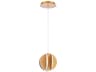 Modern Forms Carillion 1-Light Aged Brass LED Globe Mini Pendant