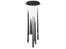 Modern Forms Cascade 9-Light Black Crystal LED Pendant