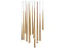 Modern Forms Cascade 13-Light Aged Brass Linear Pendant