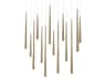 Modern Forms Cascade 14-Light Aged Brass Linear Island Pendant