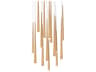 Modern Forms Cascade 15-Light Aged Brass Glass LED Pendant