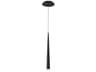 Modern Forms Cascade 1-Light Black Glass LED Mini Pendant