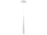 Modern Forms Cascade 1-Light Polished Nickel Glass LED Mini Pendant