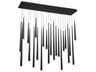 Modern Forms Cascade 23-Light Black Glass LED Linear Island Pendant