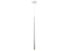 Modern Forms Cascade 1-Light Polished Nickel Glass LED Mini Pendant