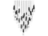 Modern Forms Kilt 41-Light Black Pendant